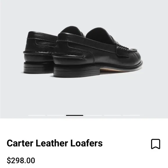 Brand New In Box rag &amp; bone Leather Carter Loafers size 8 Black