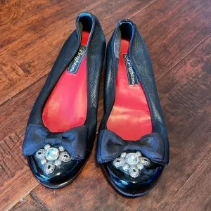 Brighton real leather jeweled ballet flats on trend this season great quality