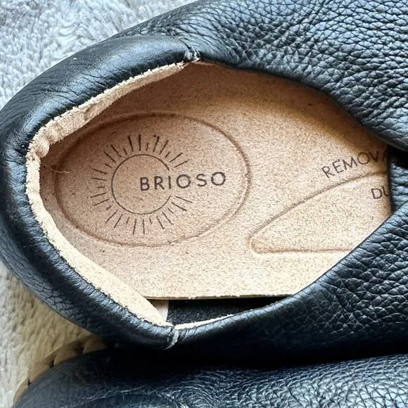 Brioso Pebbled Brazil Leather Women’s comfort Loafers Slip On Shoes Size 11