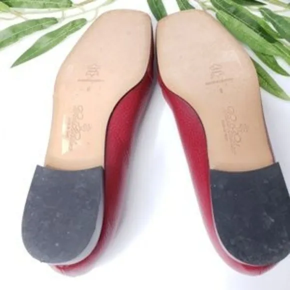 Brooks Brothers Loafers Red Leather Fringe Size 8
