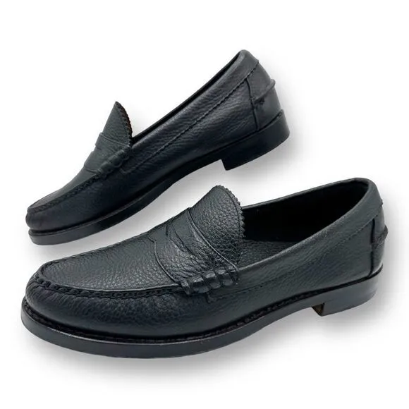 Brooks Brothers x Allen Edmonds Black Leather Penny Loafers 10.5 D