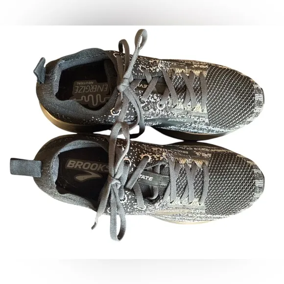 Brooks Levitate 3 Women’s Running Shoes, Size 8, Black, Gray, &amp; Silver Sneakers