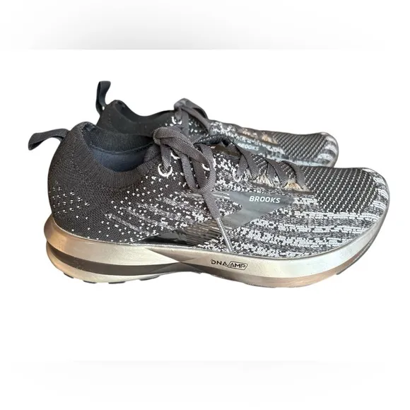 Brooks Levitate 3 Women’s Running Shoes, Size 8, Black, Gray, &amp; Silver Sneakers