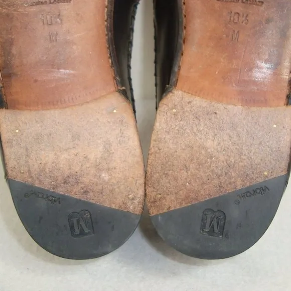 BRUNO MAGLI Tu-Tone Leather Kiltie Loafers Size 10 1/2