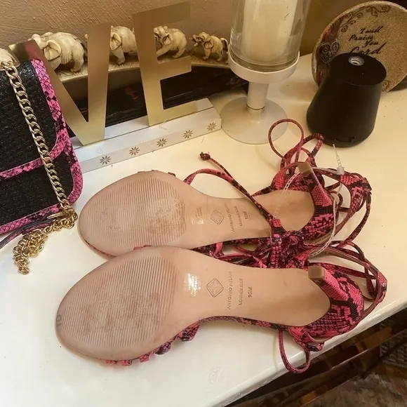 Bundle DEAL ANTONIO MELANI SANDALS AND MATCHING BAG SHOES SIZE 10M