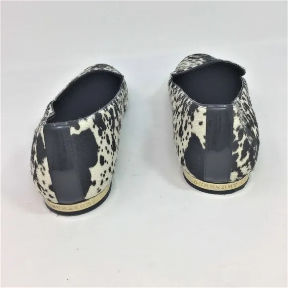 Burberry Animal Print Logo Flat Loafer 5.5 / 36.5