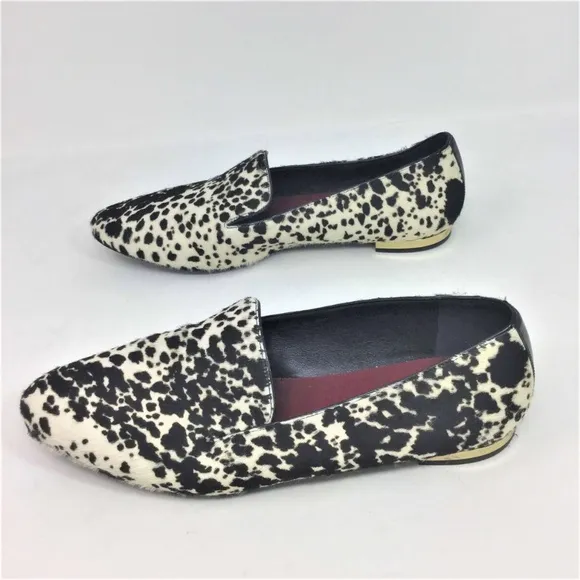 Burberry Animal Print Logo Flat Loafer 5.5 / 36.5