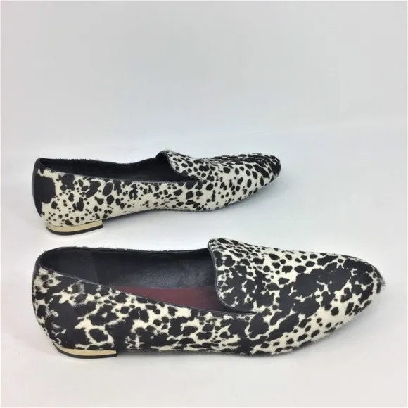 Burberry Animal Print Logo Flat Loafer 5.5 / 36.5