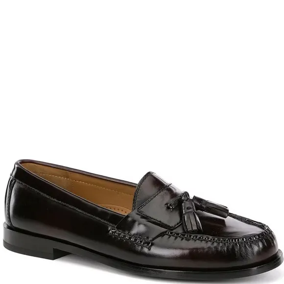 BURGUNDY Cole Haan Pinch Tassel Loafers - SZ 7 D
