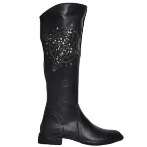 BUSSOLA Anthropologie Star Studded Riding Boots sz 38 7.5 NEW