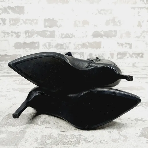Calvin Klein Womens Black Goring Padded Sacha Pointy Toe Stiletto Boots M166