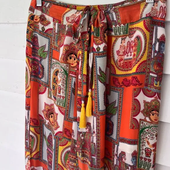 Calypso St. Barth Silk Maxi Skirt - Small