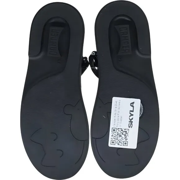 Camper Kids Girls Black Duet Mary Jane Flat, 11 Toddler