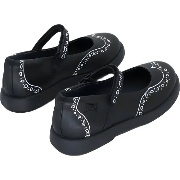 Camper Kids Girls Black Duet Mary Jane Flat, 11 Toddler