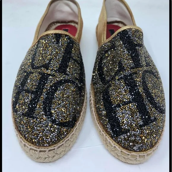 Carolina Herrera Fabric Espadrilles Shoes Sz40/9
