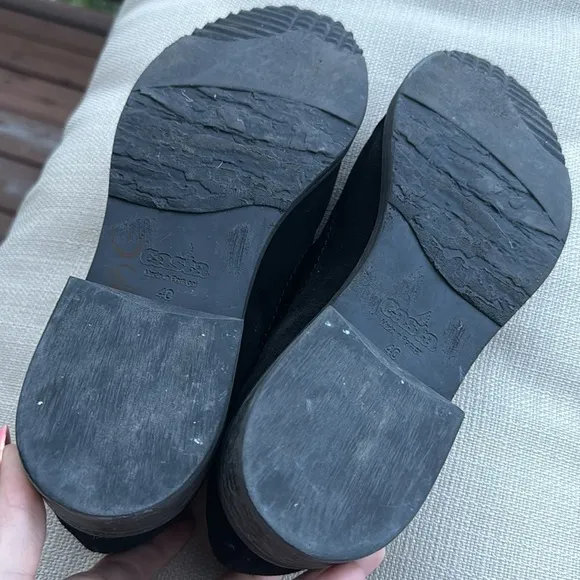 CASTA loafers Anthropologie leather sz 40 women’s 8.5 / 9 black suede