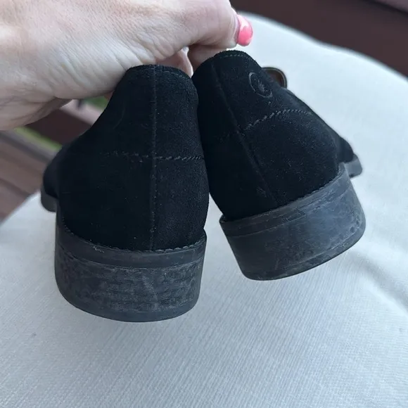 CASTA loafers Anthropologie leather sz 40 women’s 8.5 / 9 black suede