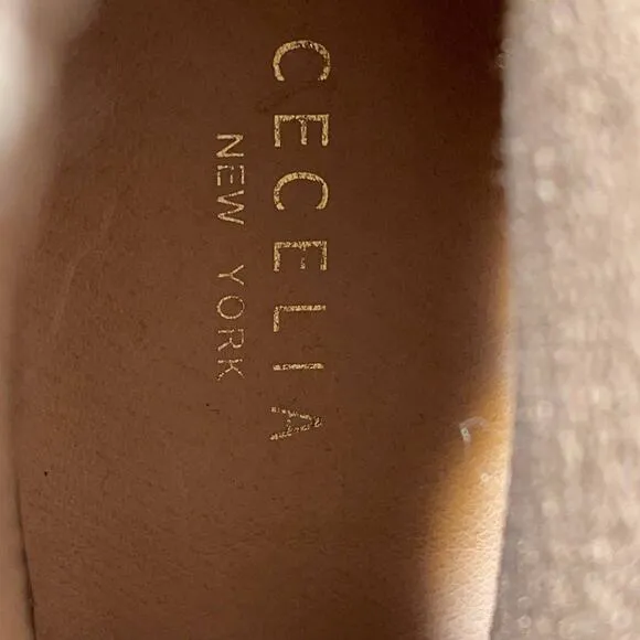 Cecilia New York Renata Brownish Tan Wedge Sock Ankle Boots Size 8