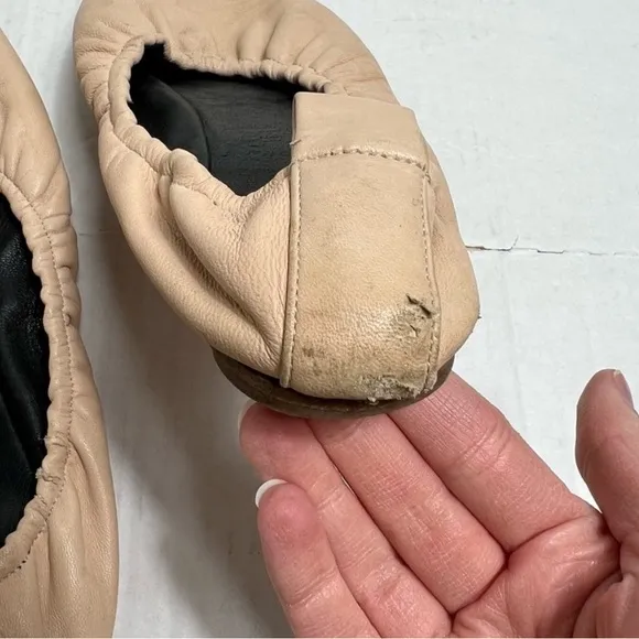 Celine Nude Pink Leather Ballet Flats