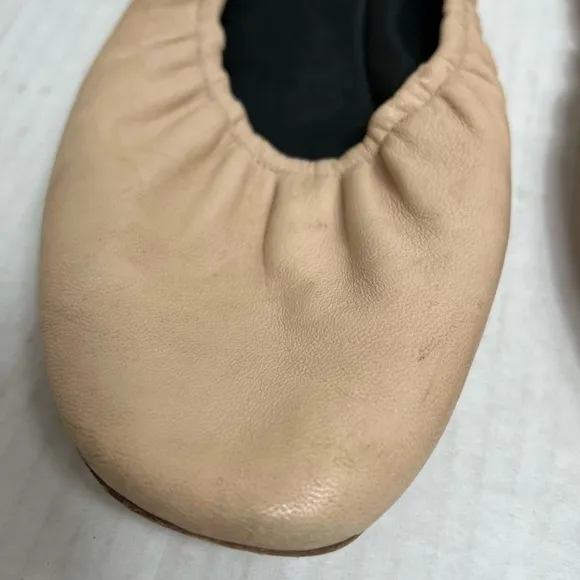 Celine Nude Pink Leather Ballet Flats