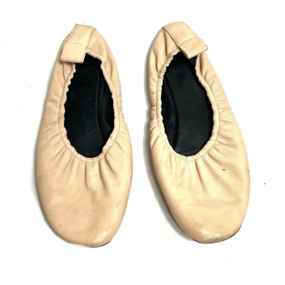 Celine Nude Pink Leather Ballet Flats
