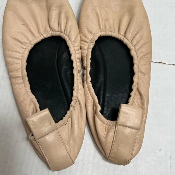 Celine Nude Pink Leather Ballet Flats