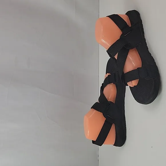 Chaco Lowdown Black Adjustable Strap Men's Outdoor Sandals