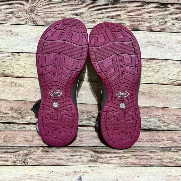 Chaco Maroon Strap Sandals
