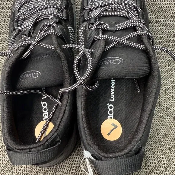 Chaco Mens Size 7 Black &amp; Gray Canyonland Trail Running/Hiking Shoes Quick Dry
