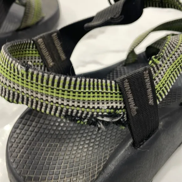 Chaco men’s z strap sandals multi green color size 12
