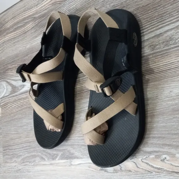 Chaco Z/Boulder 2 Multisport Sandals - Men's Tan &amp; Black Size 11