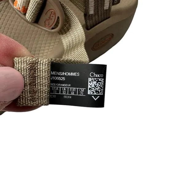Chaco's Men's ZCloud 2 Cascade Tan Orange Straps Sandals Men's Size 11 J106525