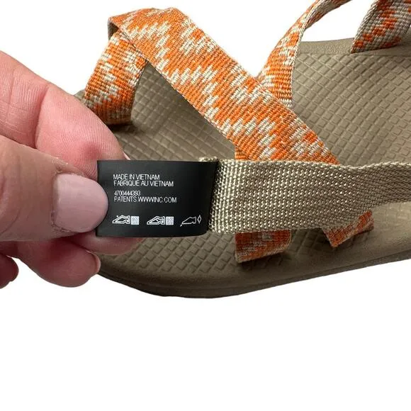 Chaco's Men's ZCloud 2 Cascade Tan Orange Straps Sandals Men's Size 11 J106525