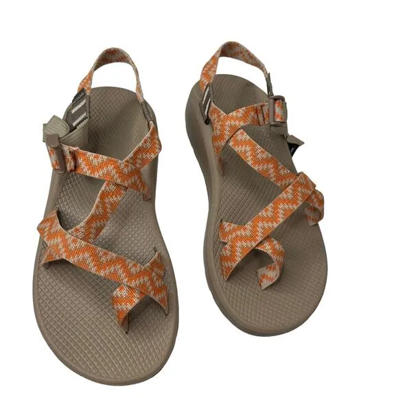 Chaco's Men's ZCloud 2 Cascade Tan Orange Straps Sandals Men's Size 11 J106525