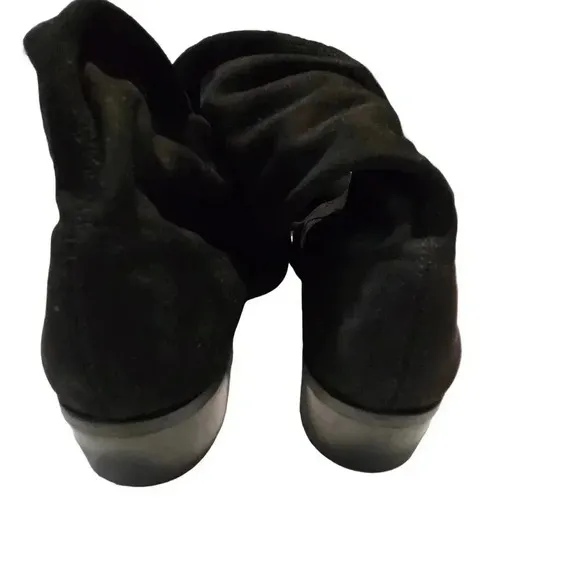 Charles David Black Velvet Knee-High Boots