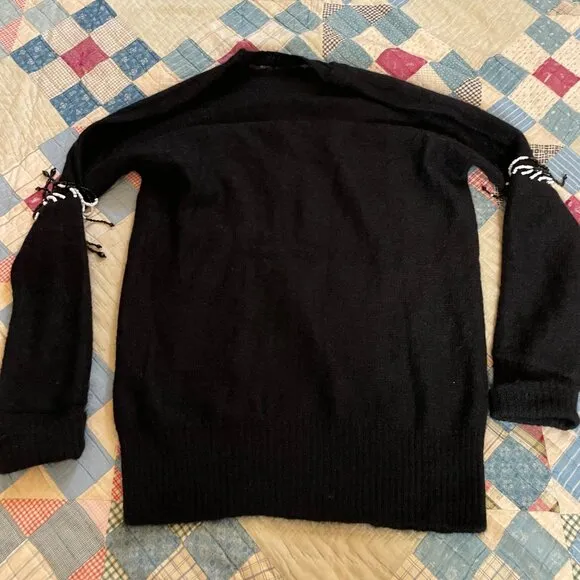 Christopher Kane Superkid Mohair Noisemaker Black Sweater Loewe Super Soft Wool