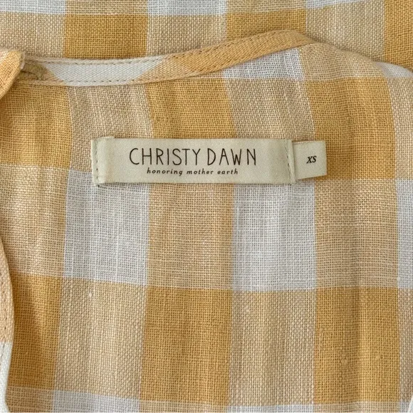 Christy Dawn The Jane Midi Plaid Short-Sleeve Dress