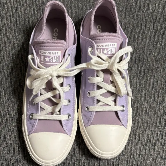 Chuck Taylor All Star Crush Heel Summer Utility Womens Lilac Sneakers Size 8