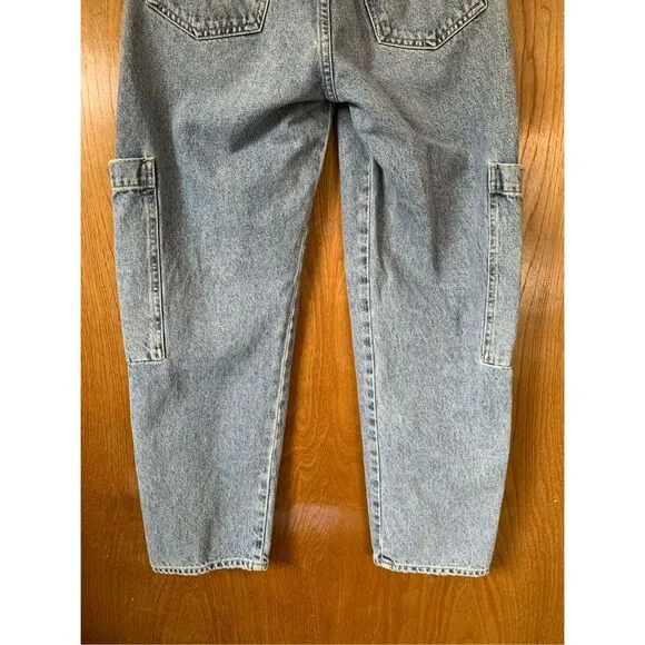 Citizens Of Humanity Annika High Rise Paper Bag Patch Pocket Jeans Blue Size 26