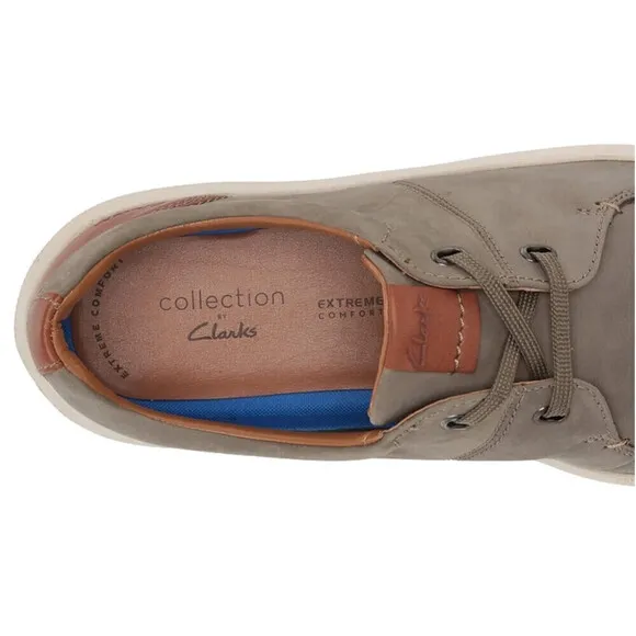 Clarks Cambro Lace Men's Sneaker in leather size 8 US Olive Nubuck new