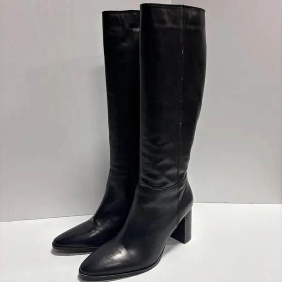 Coach And Four Women’s Roan Black Knee High Boots, Size 9 Wide