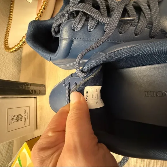 Coach Men's Highline Navy Sneakers