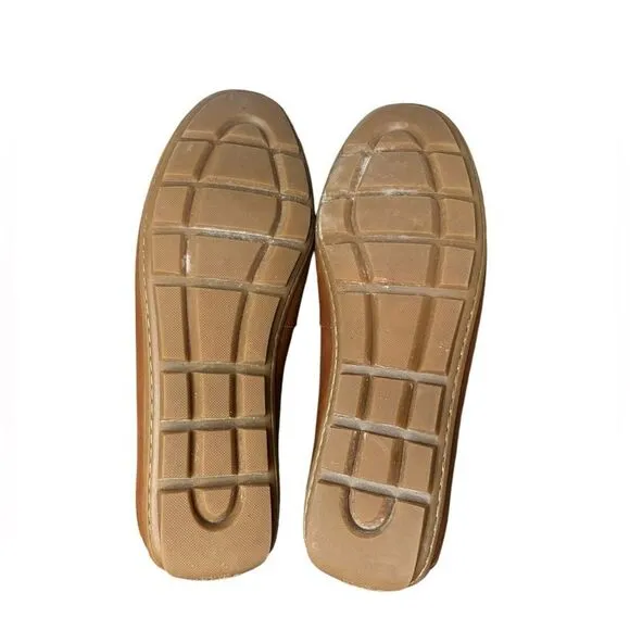 COACH MENS MOTT DRIVER LEATHER CLASSIC PREPPY LOAFERS SIZE 7.5