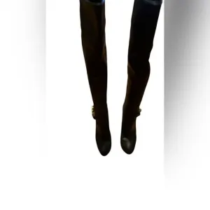 Coach Black Leather Tall Boots Size 5 1/2 B