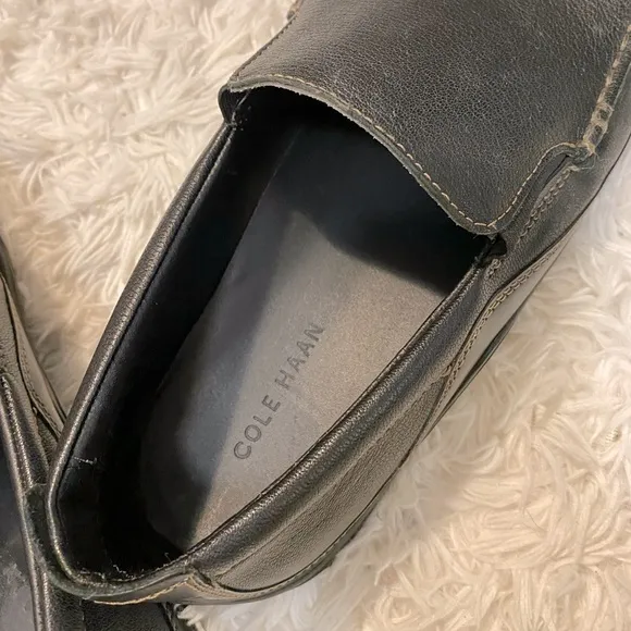 Cole Haan Black Tucker Venetian Slip On Loafer