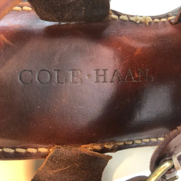 Cole Haan Brown Leather Sandals Size 10D