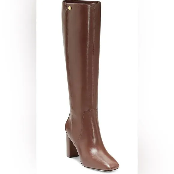 Cole Haan Chrystie Leather Square Toe Knee-High Boots NWOT​