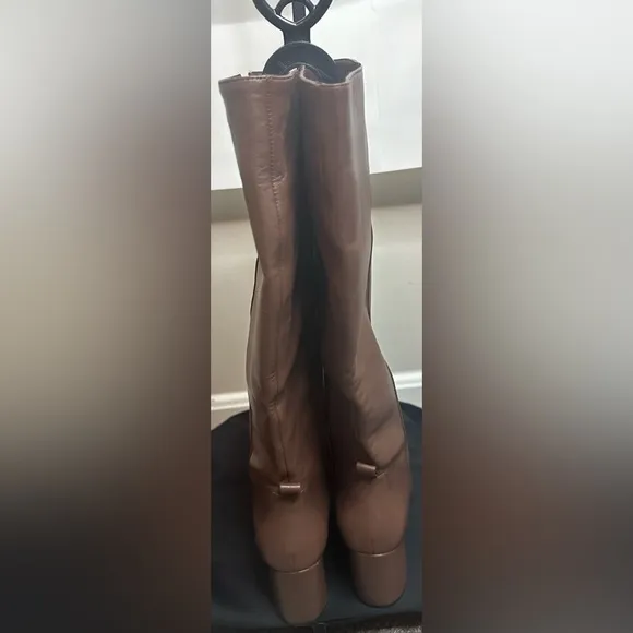 Cole Haan Chrystie Leather Square Toe Knee-High Boots NWOT​