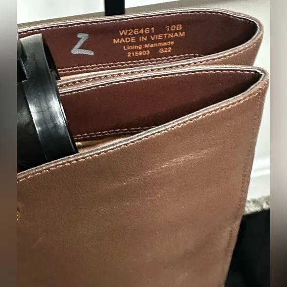 Cole Haan Chrystie Leather Square Toe Knee-High Boots NWOT​