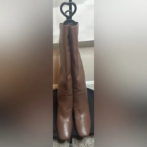 Cole Haan Chrystie Leather Square Toe Knee-High Boots NWOT​